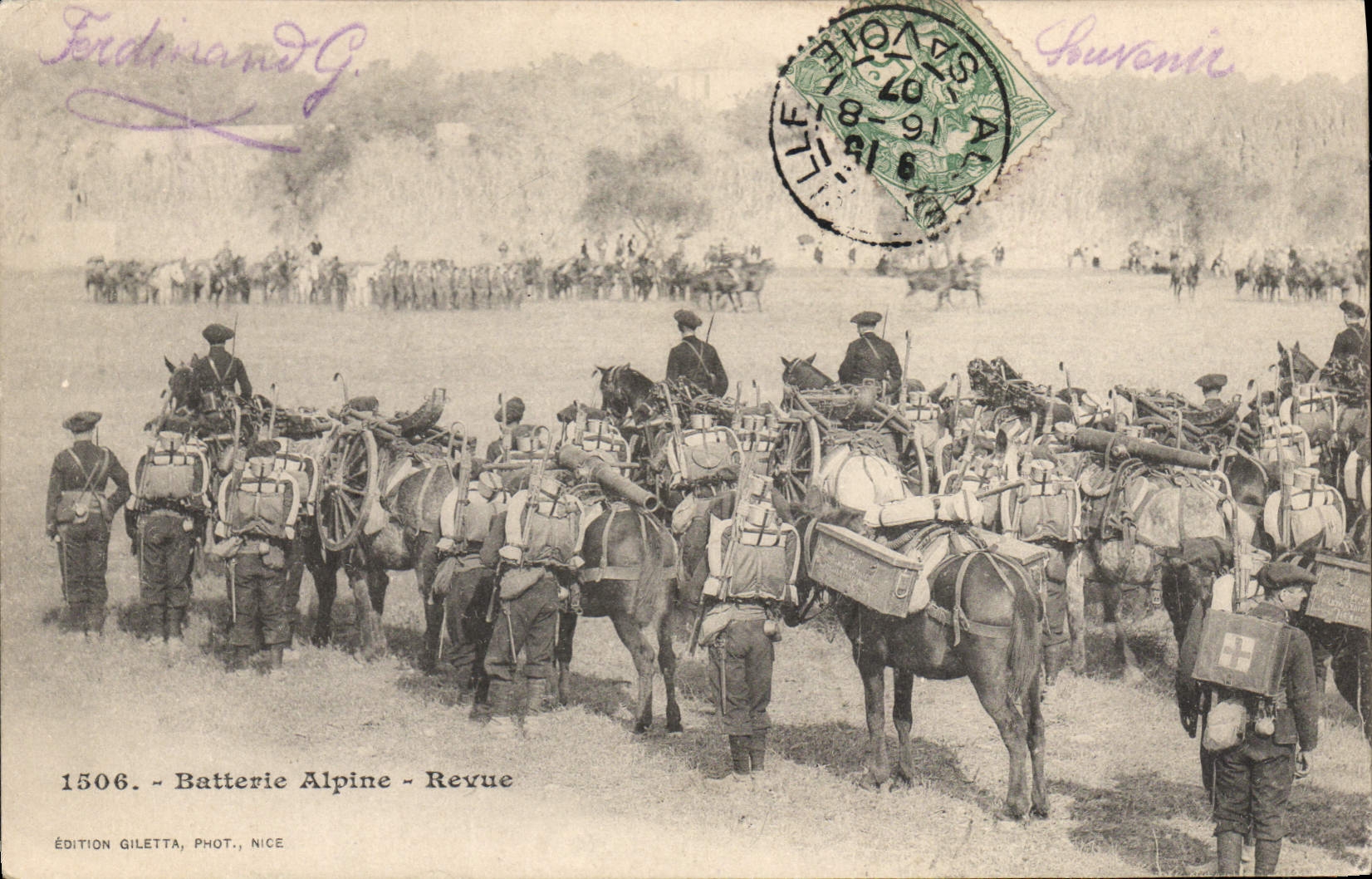Batterie Alpine - Revue — Édition Giletta, Phot., Nice, n°1506