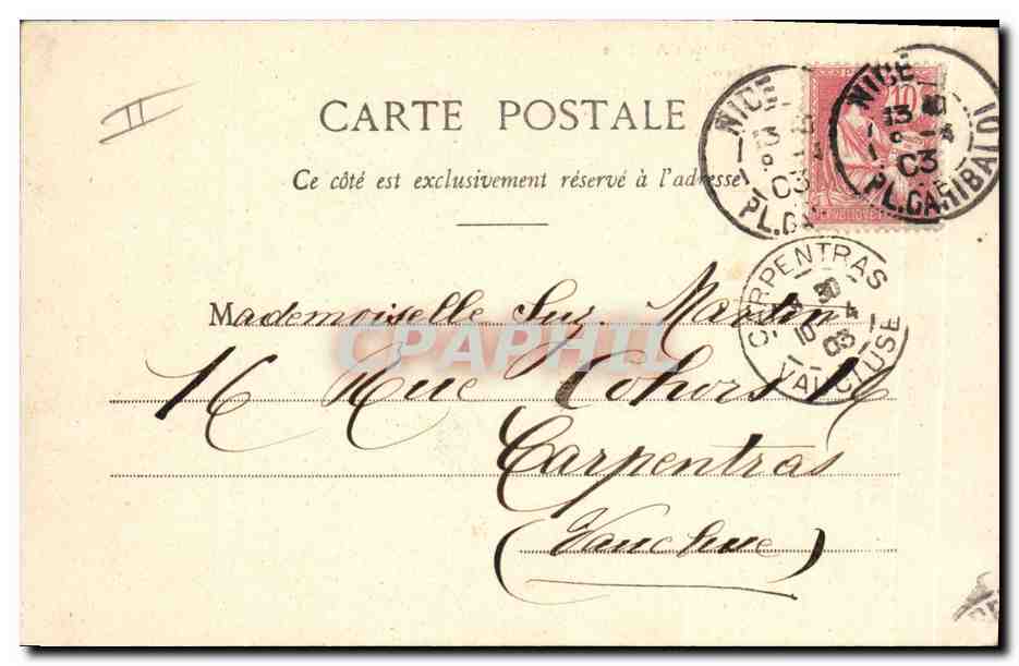 Groupe de Chasseurs Alpins — dans les Alpes — Édition Gilette, Nice, n°480 — Verso