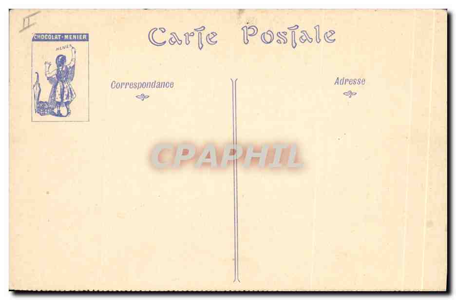 CPA Militaria Chasseurs alpins Defense d'un pont — Rückseite