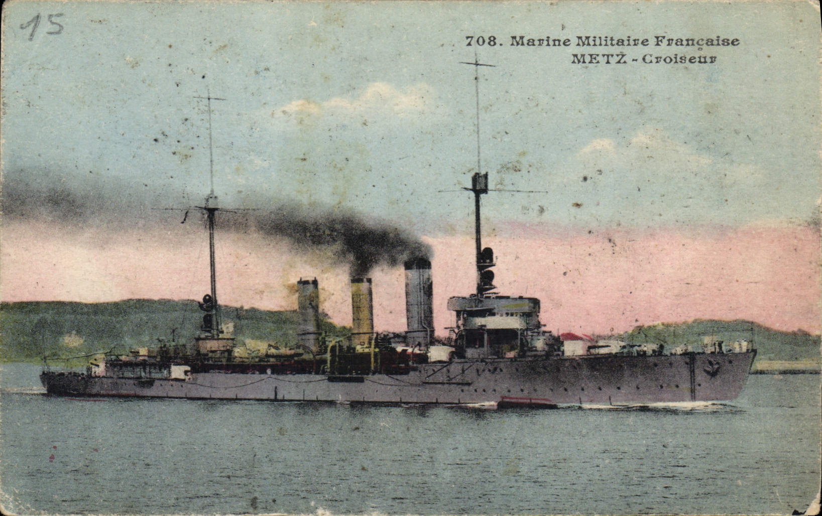 CPA Bateau Metz Croiseur