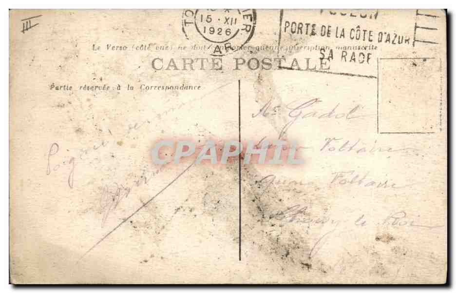 CPA Bateau Metz Croiseur — Verso