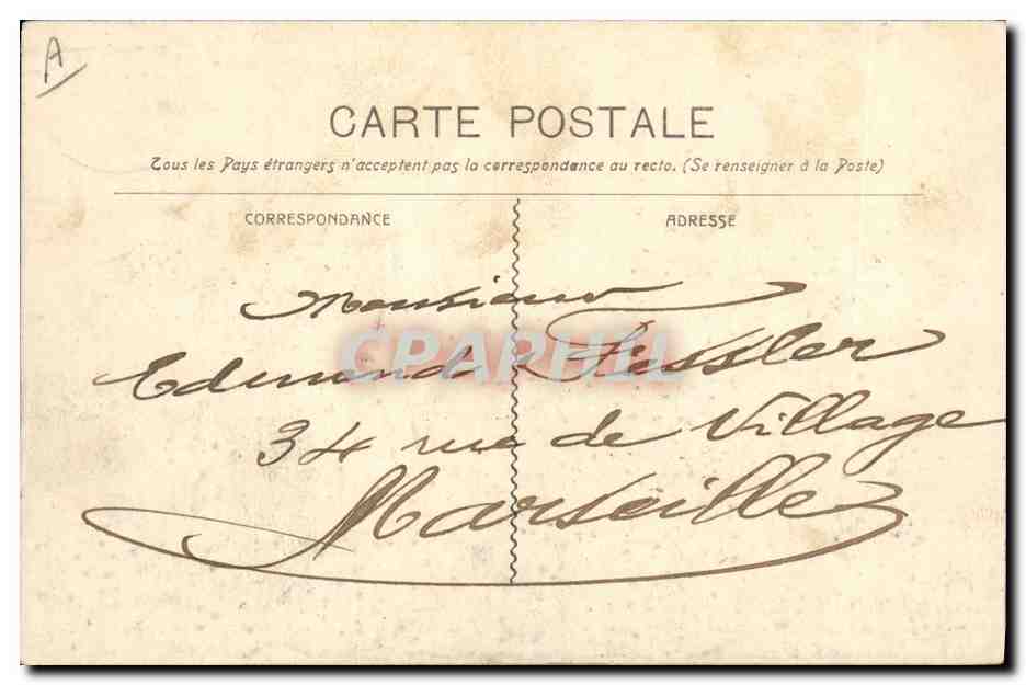 CPA Bateau La Marseillaise Cuirasse a tourelles — Verso