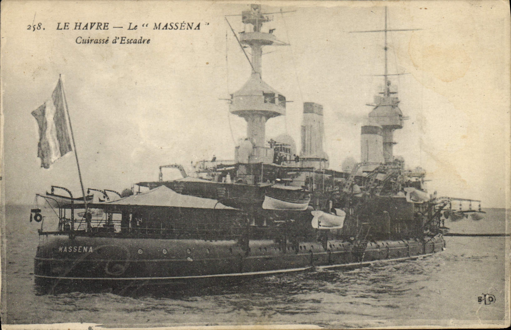 Le Havre — Le "Masséna" — Cuirassé d'Escadre