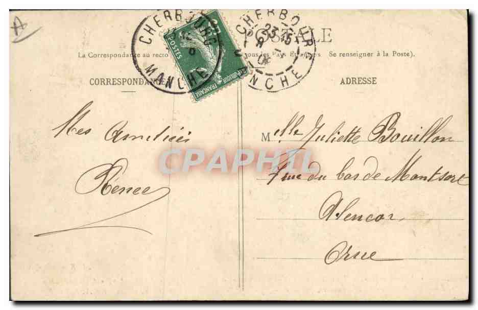 CPA Bateau Mirabeau Danton Vergniaud Voltaire Diderot Condorcet Les six Thomson  — Verso