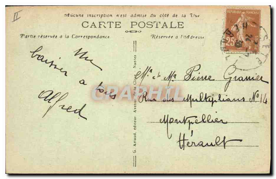 CPA Bateau Le cuirasse Francais Mirabeau — Verso