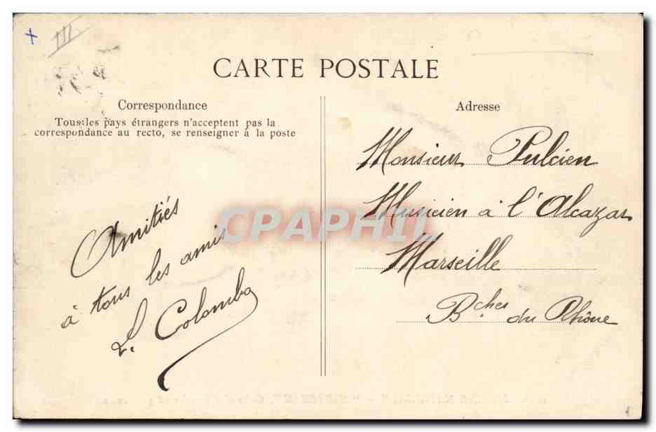 CPA Bateau Mirabeau Cuirasse d'escadre  — Verso
