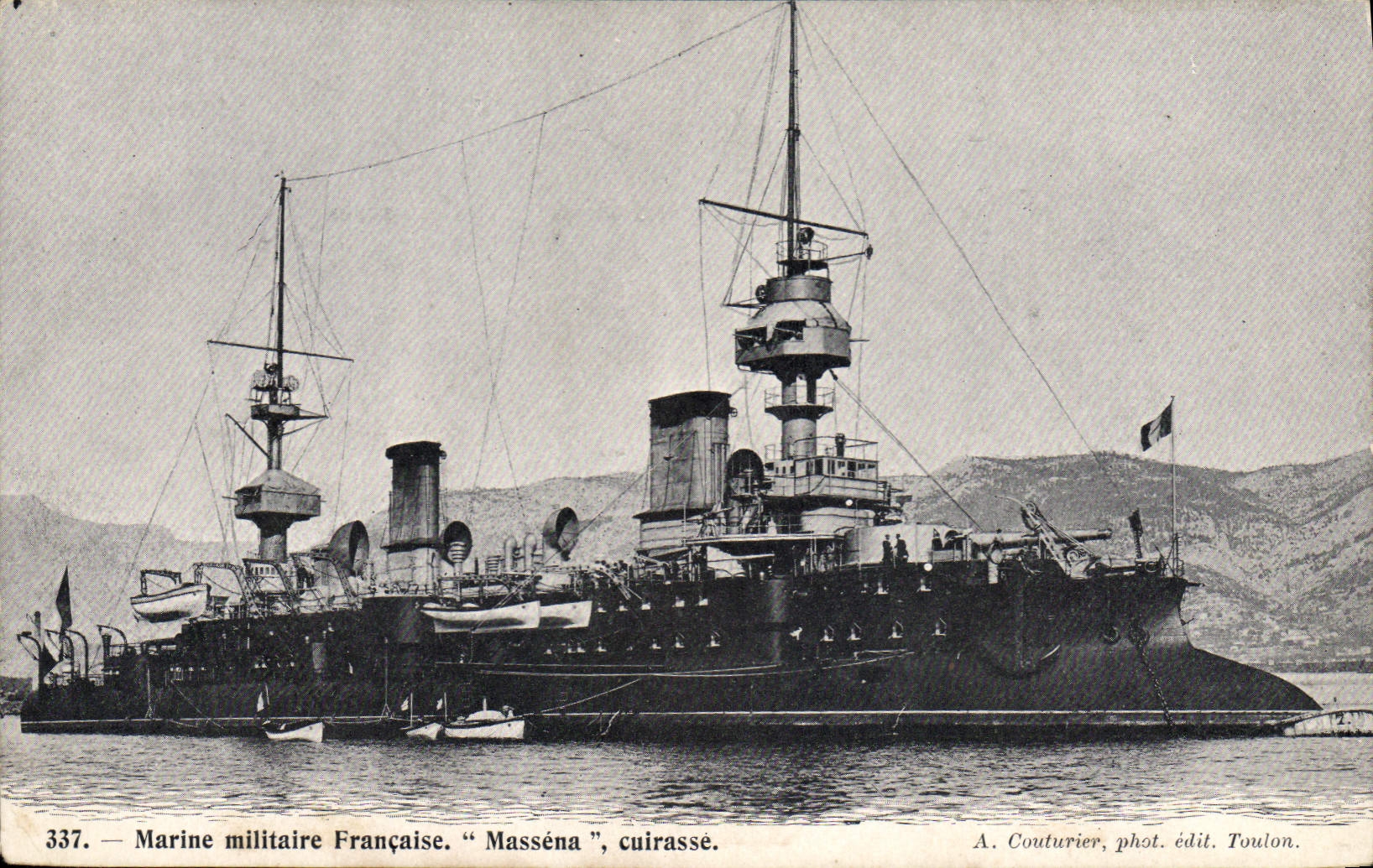 CPA Bateau Massena Cuirasse 