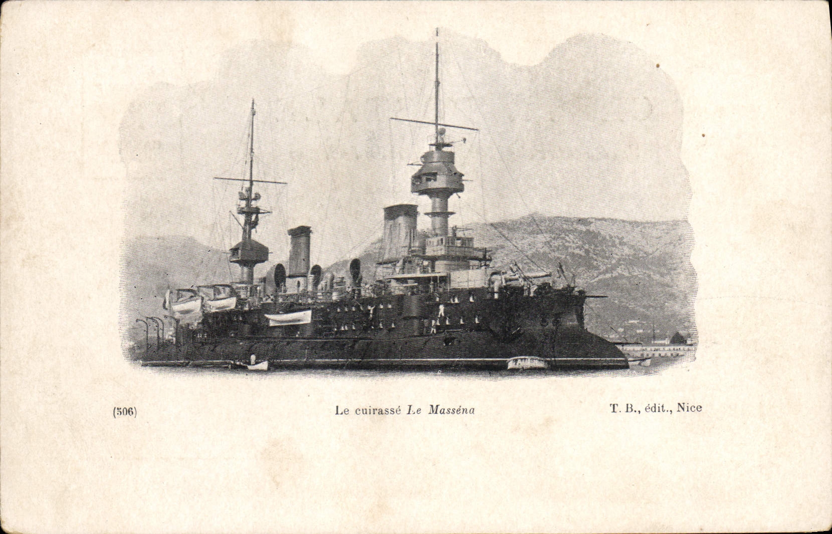 CPA Bateau La cuirasse Le Massena