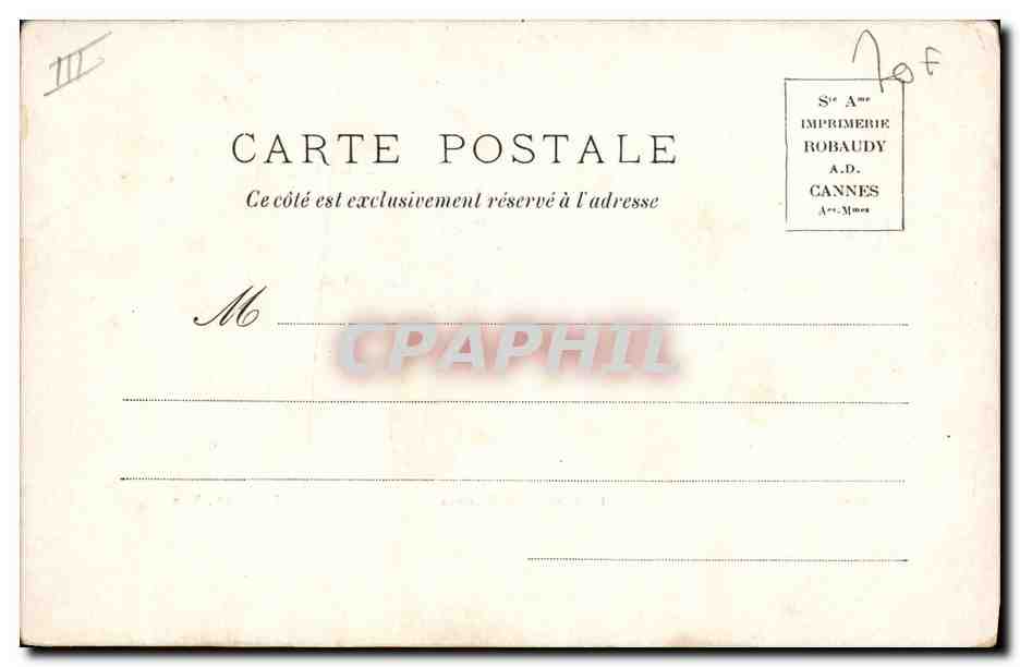 CPA Bateau La cuirasse Le Massena — Verso
