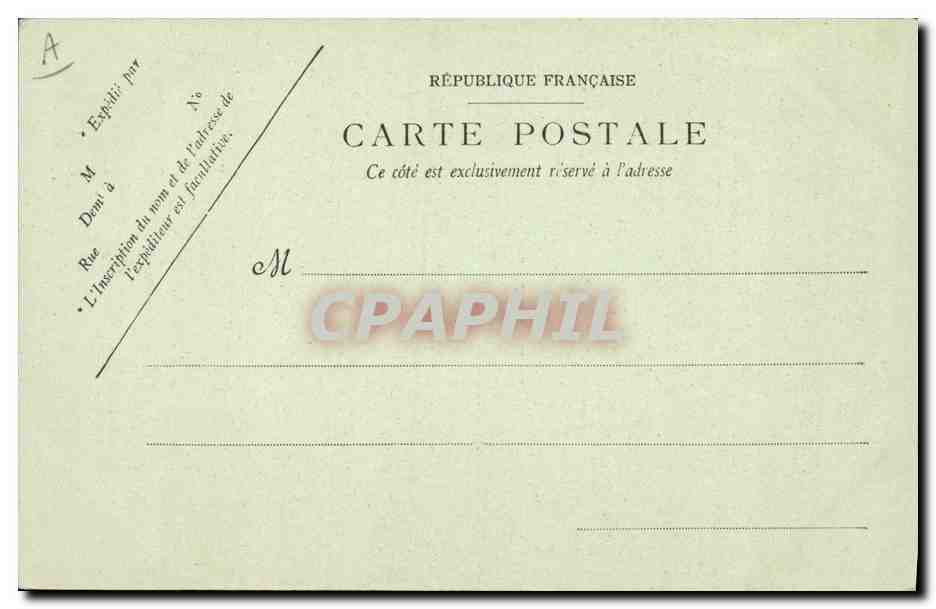 CPA Bateau Le Massena Cuirasse d'escadre a tourelles  — Verso