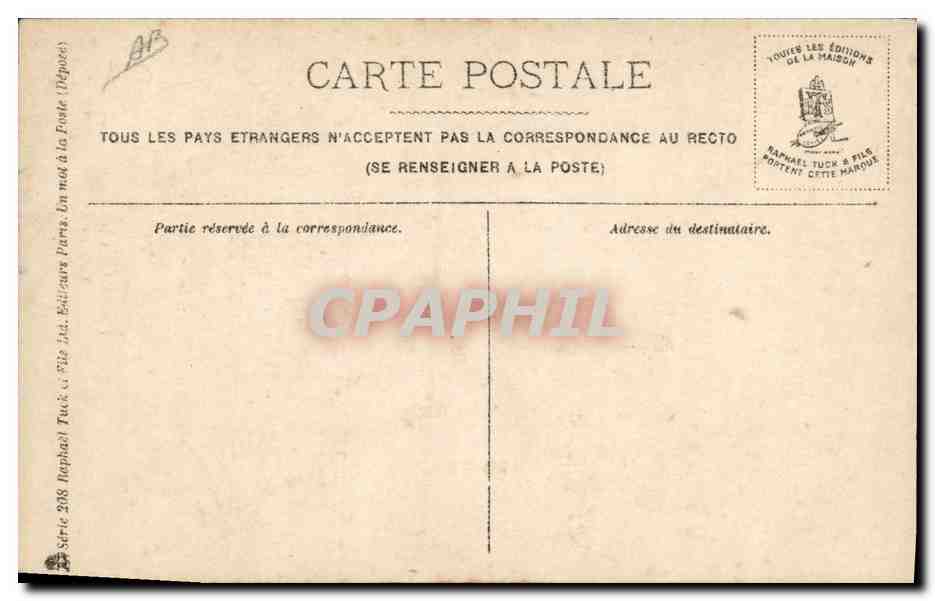 Twee vrouwen in orientale kleding — interieur — Raphael Tuck & Fils, serie 238 — Achterkant