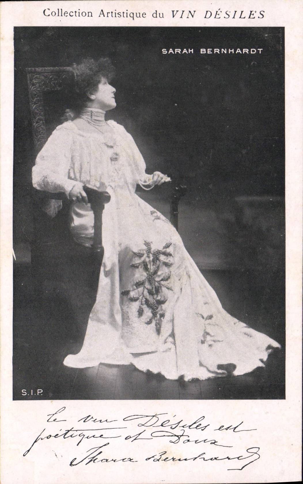 Sarah Bernhardt — Collection Artistique du Vin Désiles — S.I.P.