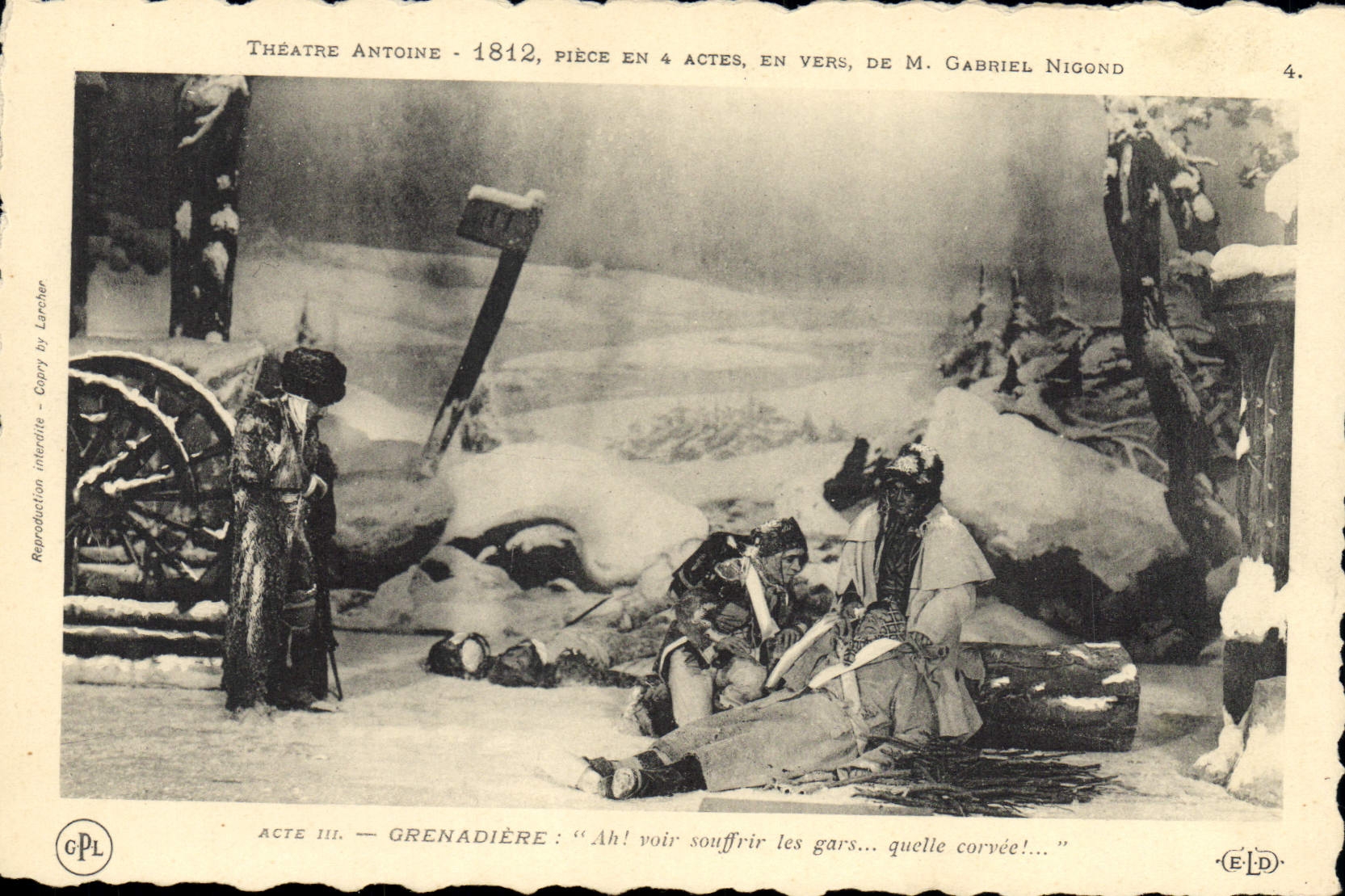 CPA Theatre Antoine 1812 Gabriel Nigond Grenadiere
