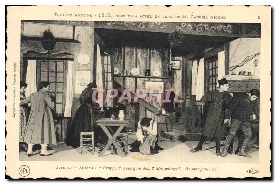 CPA Theatre Antoine 1812 Gabriel Nigond Janet Frapper ? 