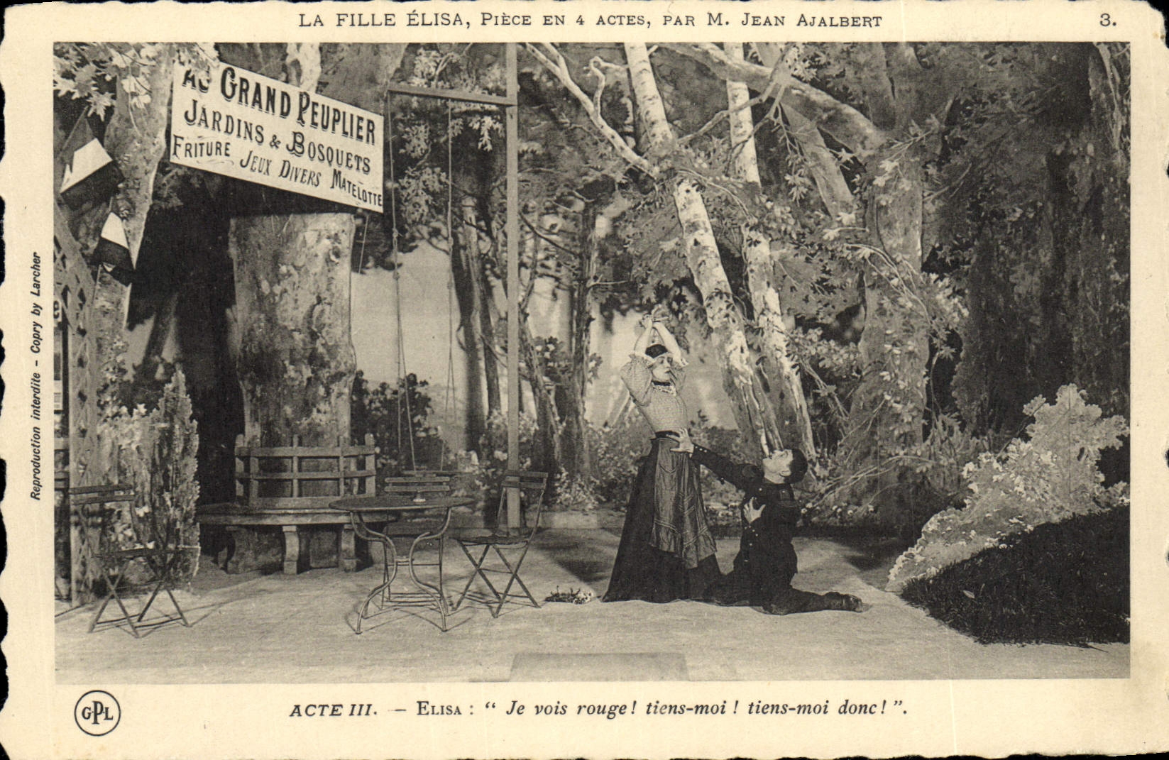 CPA Theatre Antoine La Fille Elisa Jean Ajalbert Elisa Je vois rouge 