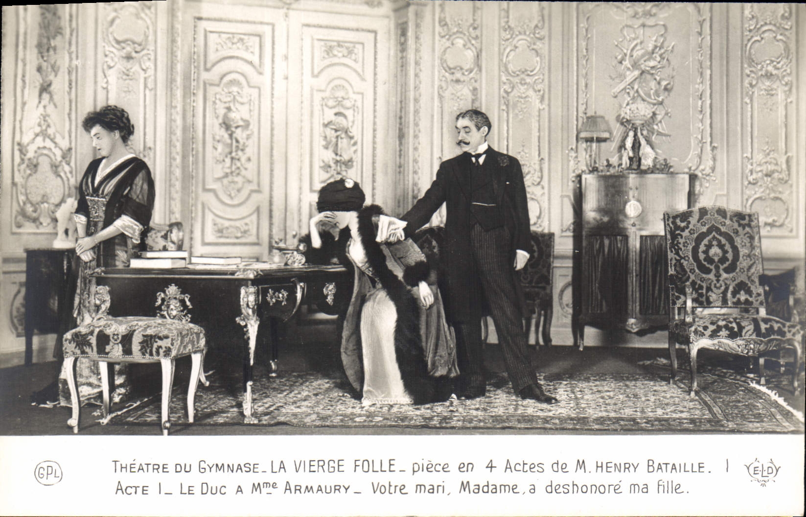 CPA Theatre du Gymnase Paris la vierge Folle Henry Bataille 