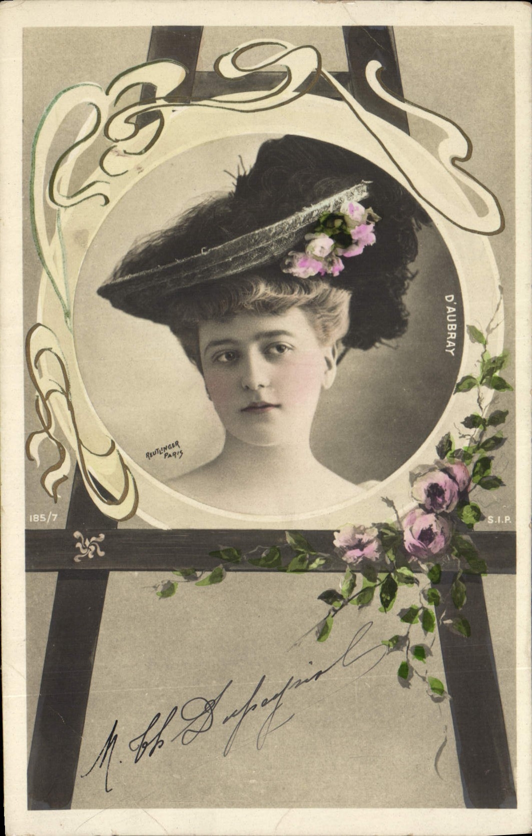 Portrait d'une femme — éditeur Daubray, n° 185/7 — Paris
