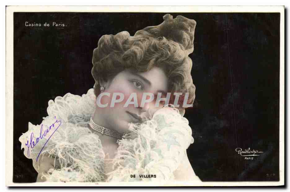 Femme élégante au Casino de Paris — De Villers — Revillant, Paris
