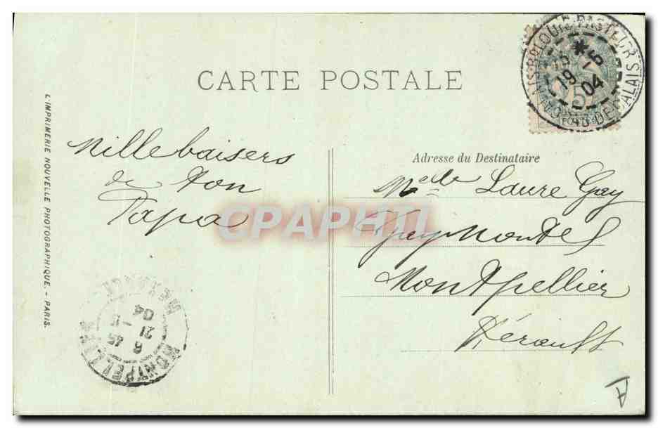 CPA Folklore Calais Matelote — Verso