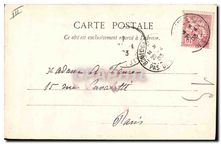 CPA Folklore Matelote Boulonnaise — Verso