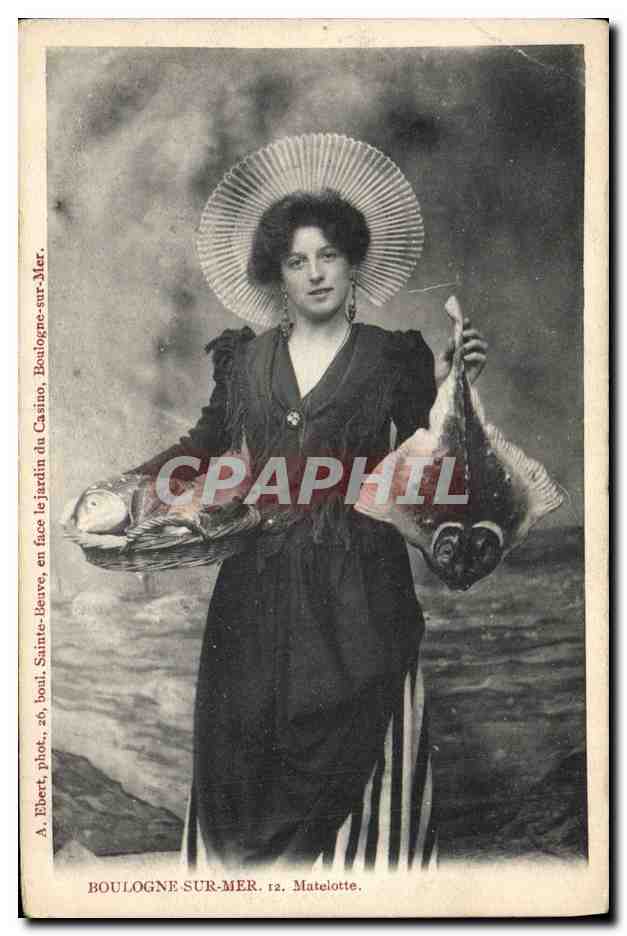 CPA Folklore Boulogne sur Mer Matelote