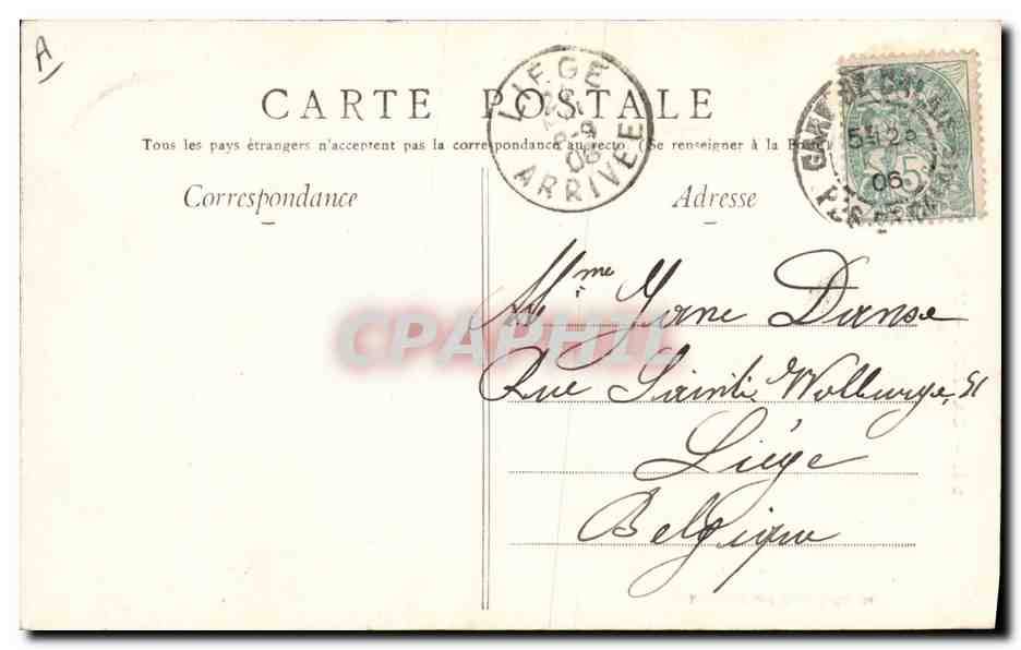 CPA Folklore Calais Une matelote — Verso
