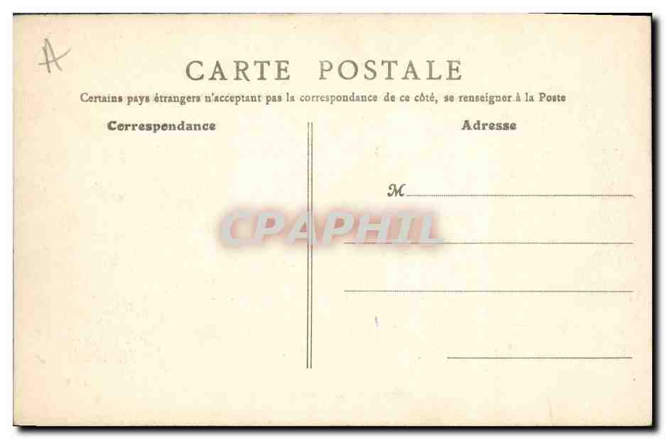 CPA Bibliotheque nationale Paris Salle de travail — Rückseite