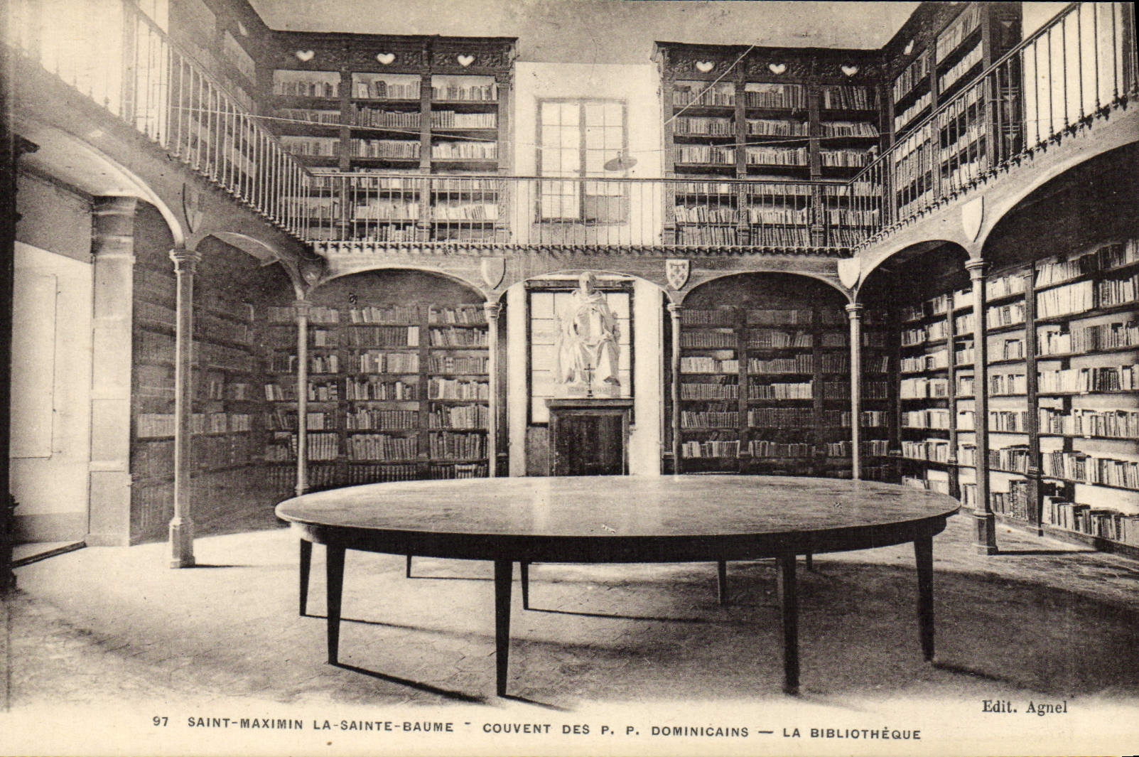 CPA Bibliotheque Saint Maximin la Sainte Baume Couvent des PP Dominicains