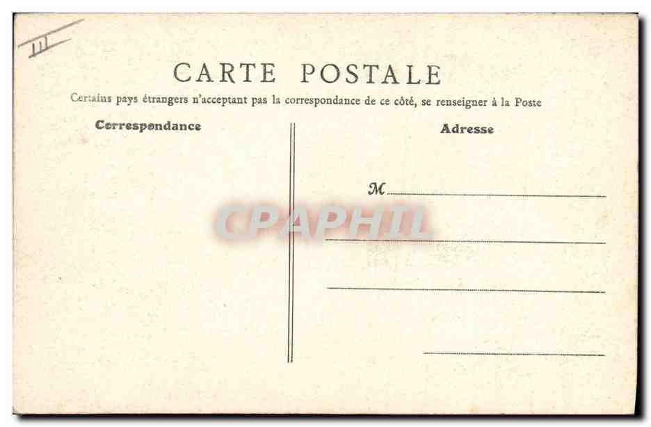 CPA Bibliotheque Nationale Salle de travail Paris  — Rückseite