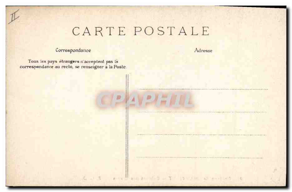 CPA Bibliotheque Chantilly Cabinet des livres  — Rückseite