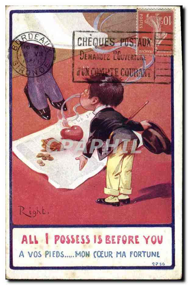 CPA Fantaisie Illustrateur Right Enfant 