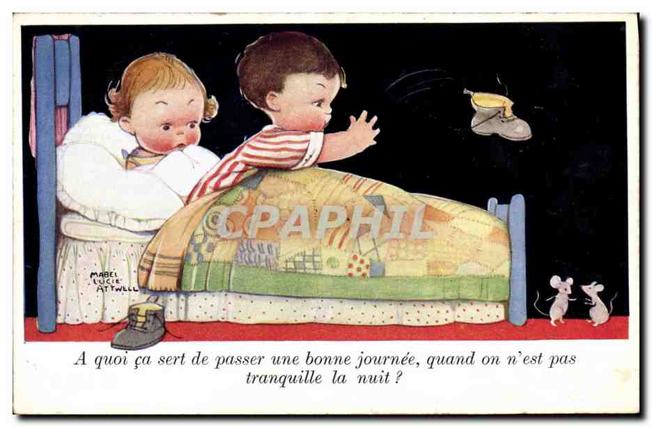 CPA Fantaisie Illustrateur Enfants souris 