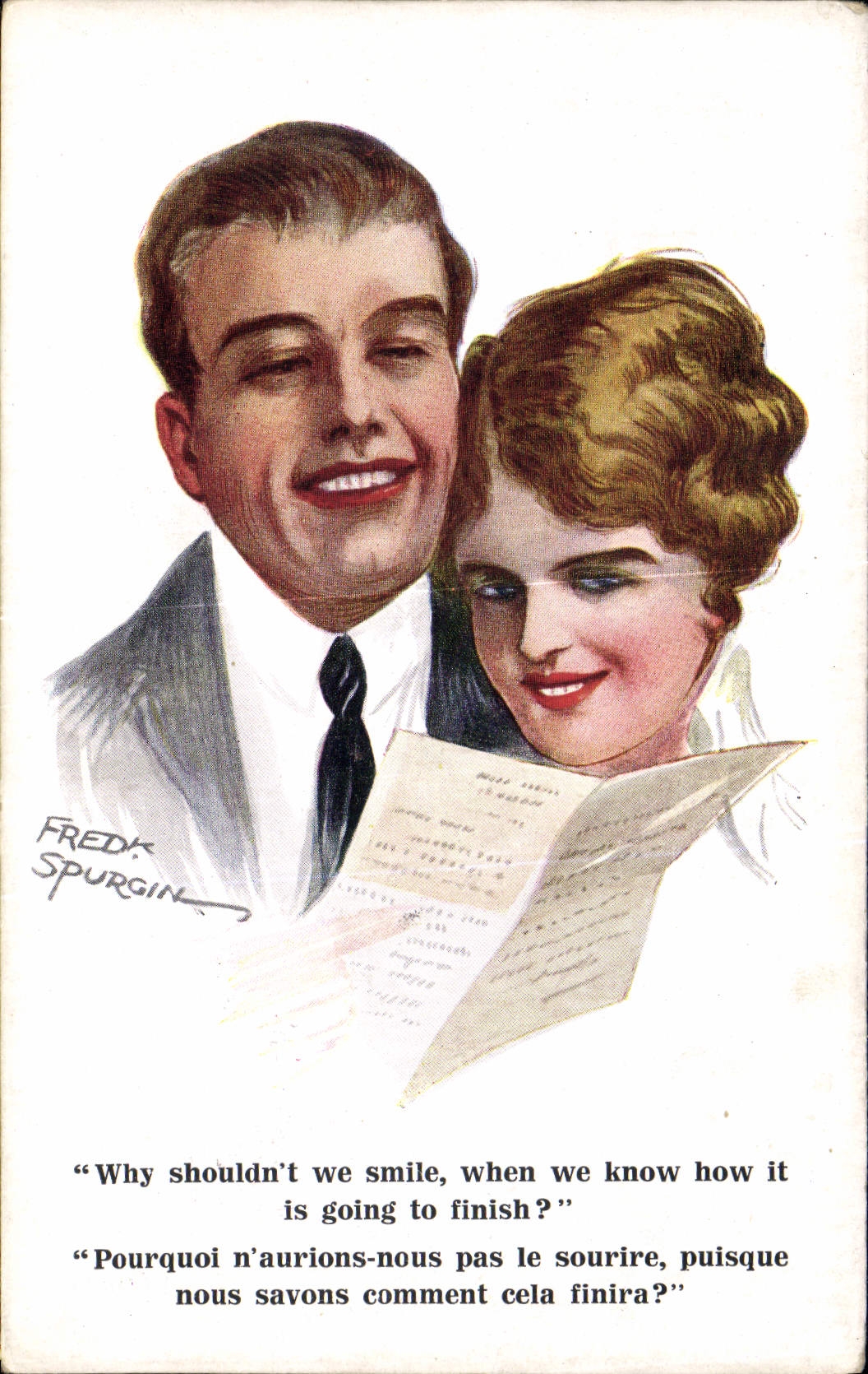 CPA Fantaisie Illustrateur Fred Spurgin Femme 