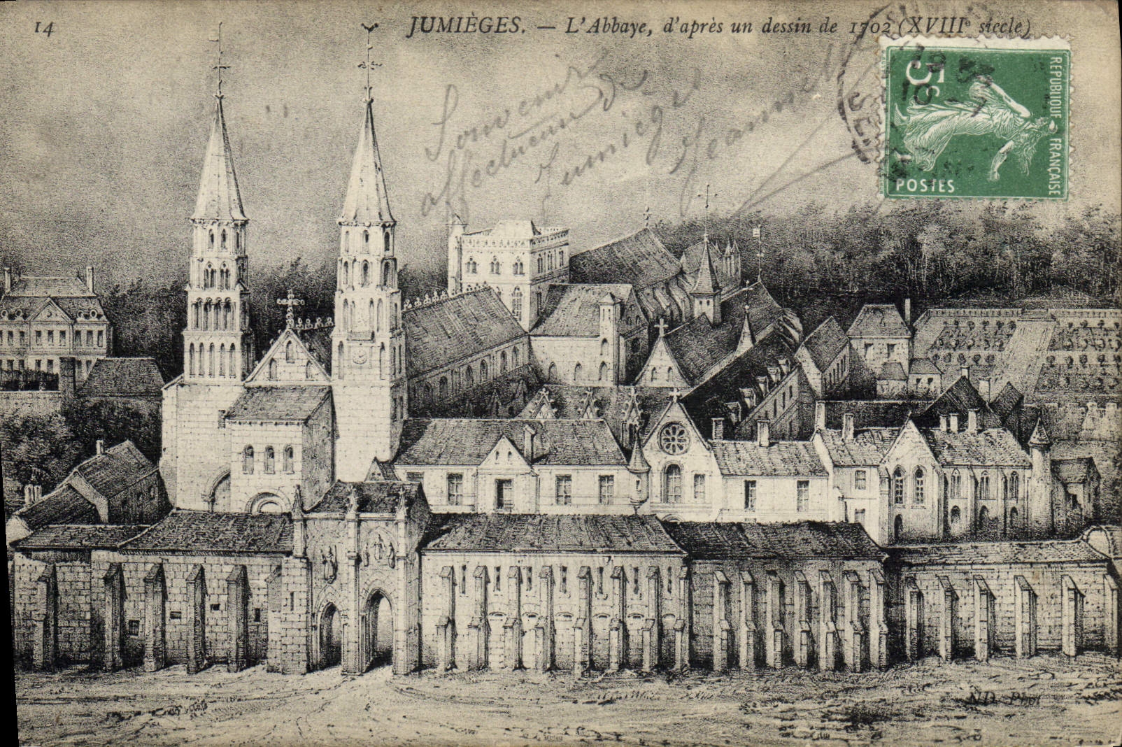 CPA Jumieges L'abbaye 