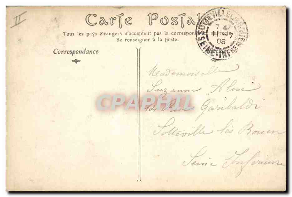 CPA Jumieges L'abbaye  — Verso