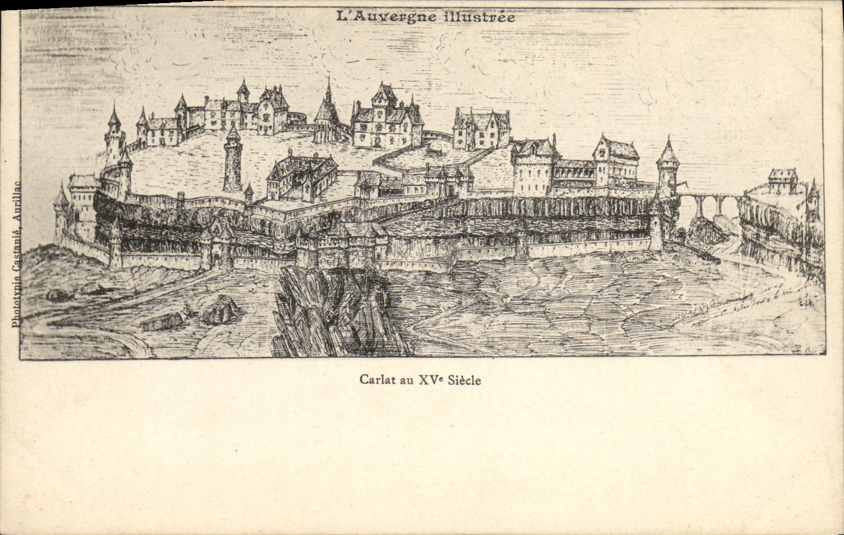 CPA Auvergne Carlat au 15eme 