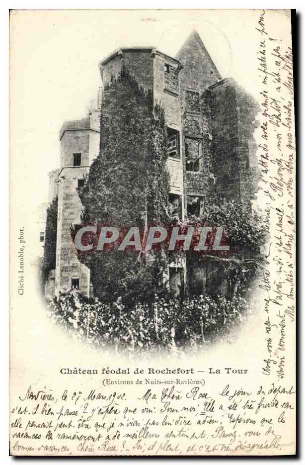 CPA Chateau feodal de Rochefort La tour Environs de Nuits sur Ravieres 