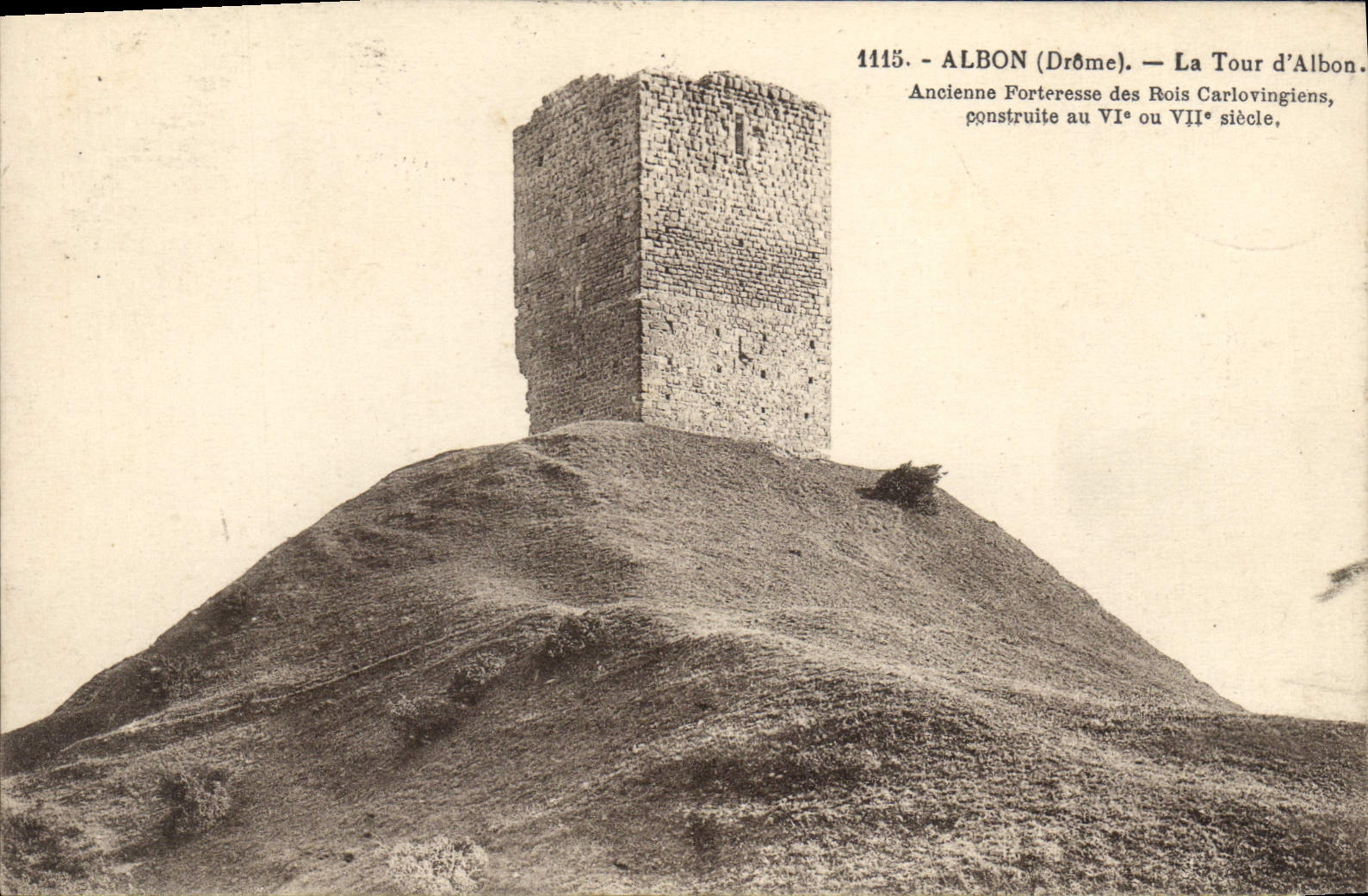 CPA Albon La tour d'Albon Ancienne forteresse des rois Carlovingiens 
