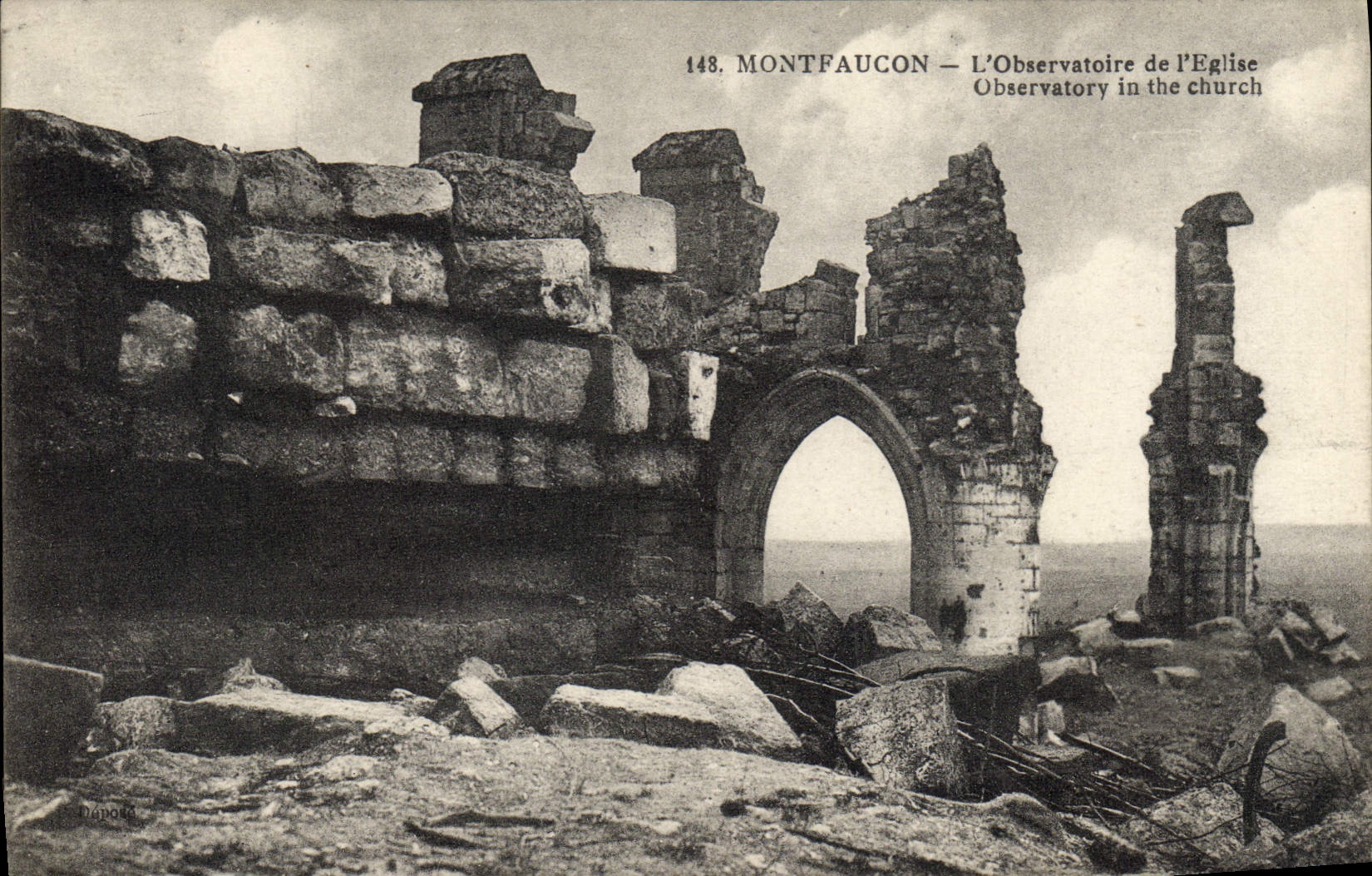 CPA Montfaucon L'observatoire de l'eglise 