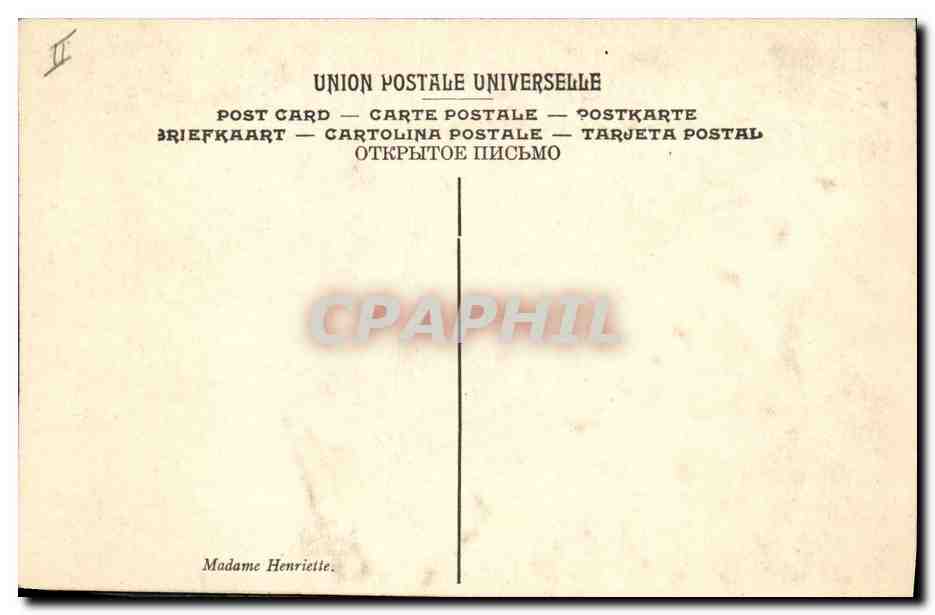 CPA Contrebasse Musee de Versailles Nattier Mme Adelaide de France  — Rückseite