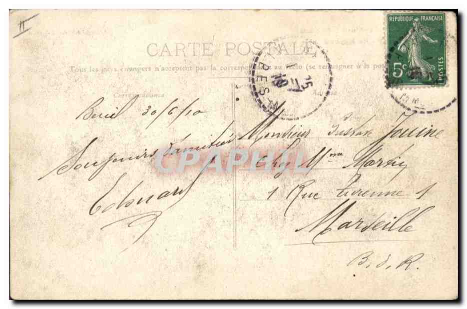 CPA Militaria Chasseurs Alpins Collet de Mollard sur les Cions et la tete de Nigaud — Rückseite