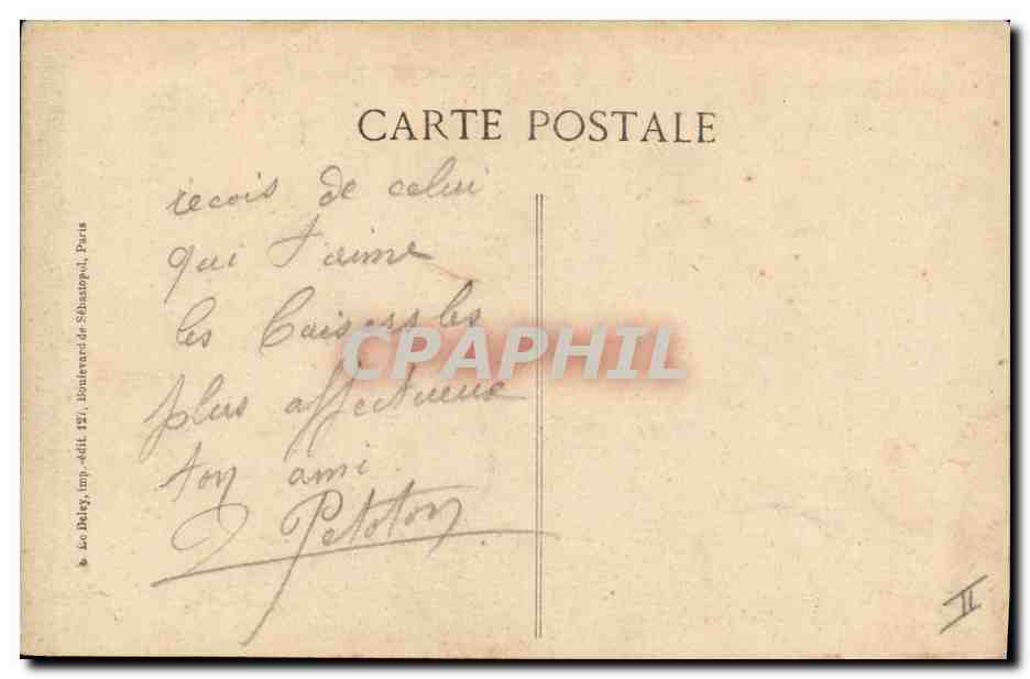 CPA Militaria Chasseurs Alpins Chacun son courage — Rückseite