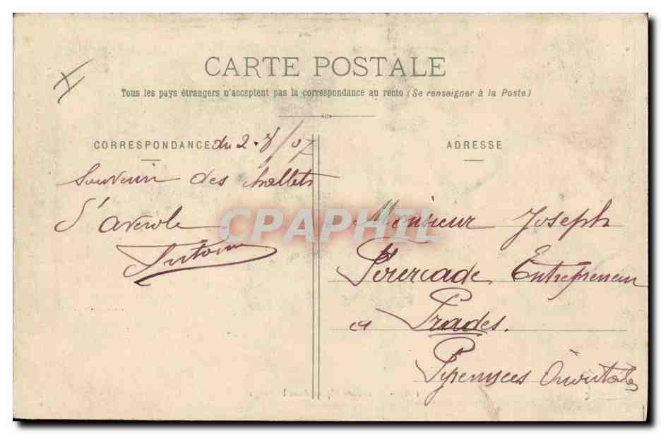 CPA Militaria Chasseurs Alpins Artilleurs alpins dans la neige — Rückseite