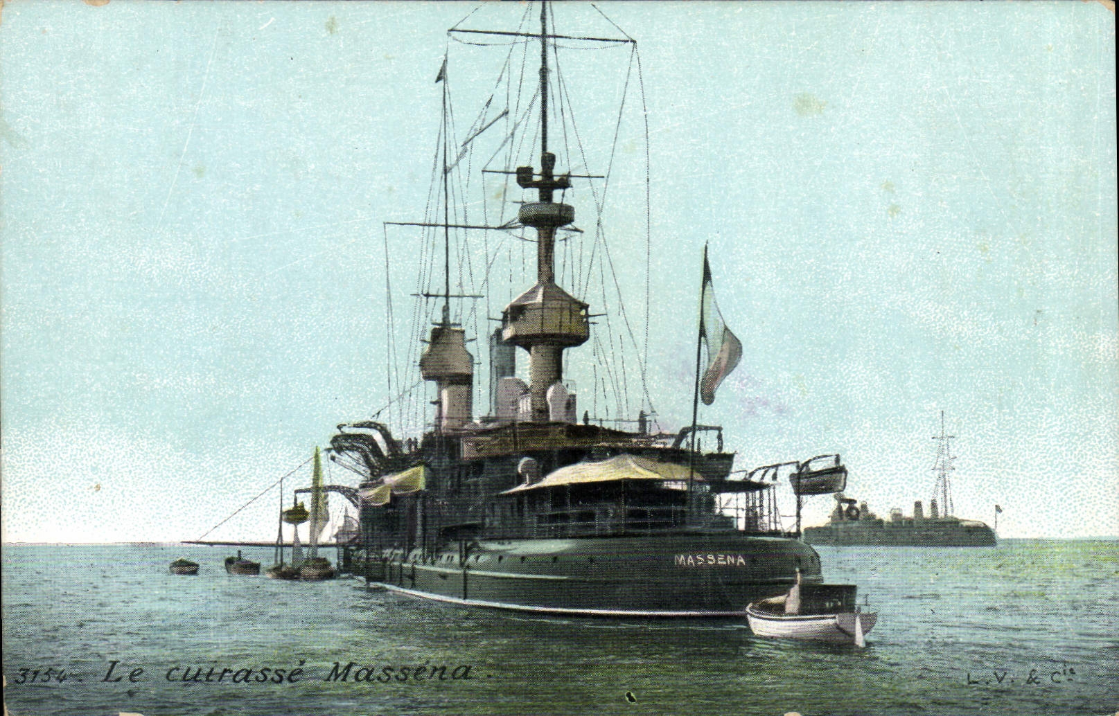 CPA Bateau Le cuirasse Massena