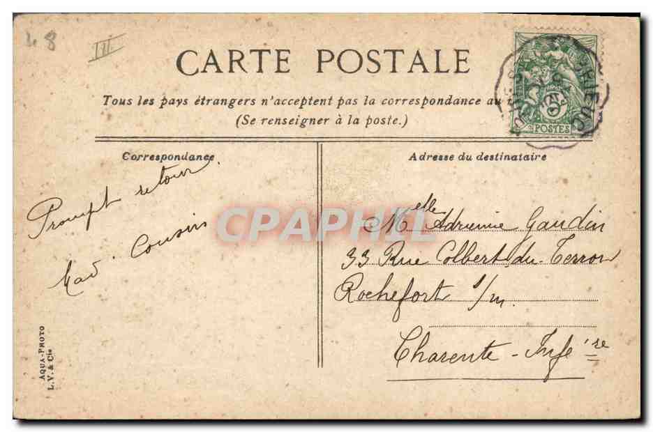 CPA Bateau Brest Pont national ouvert Passage du cuirasse Marseillaise — Verso