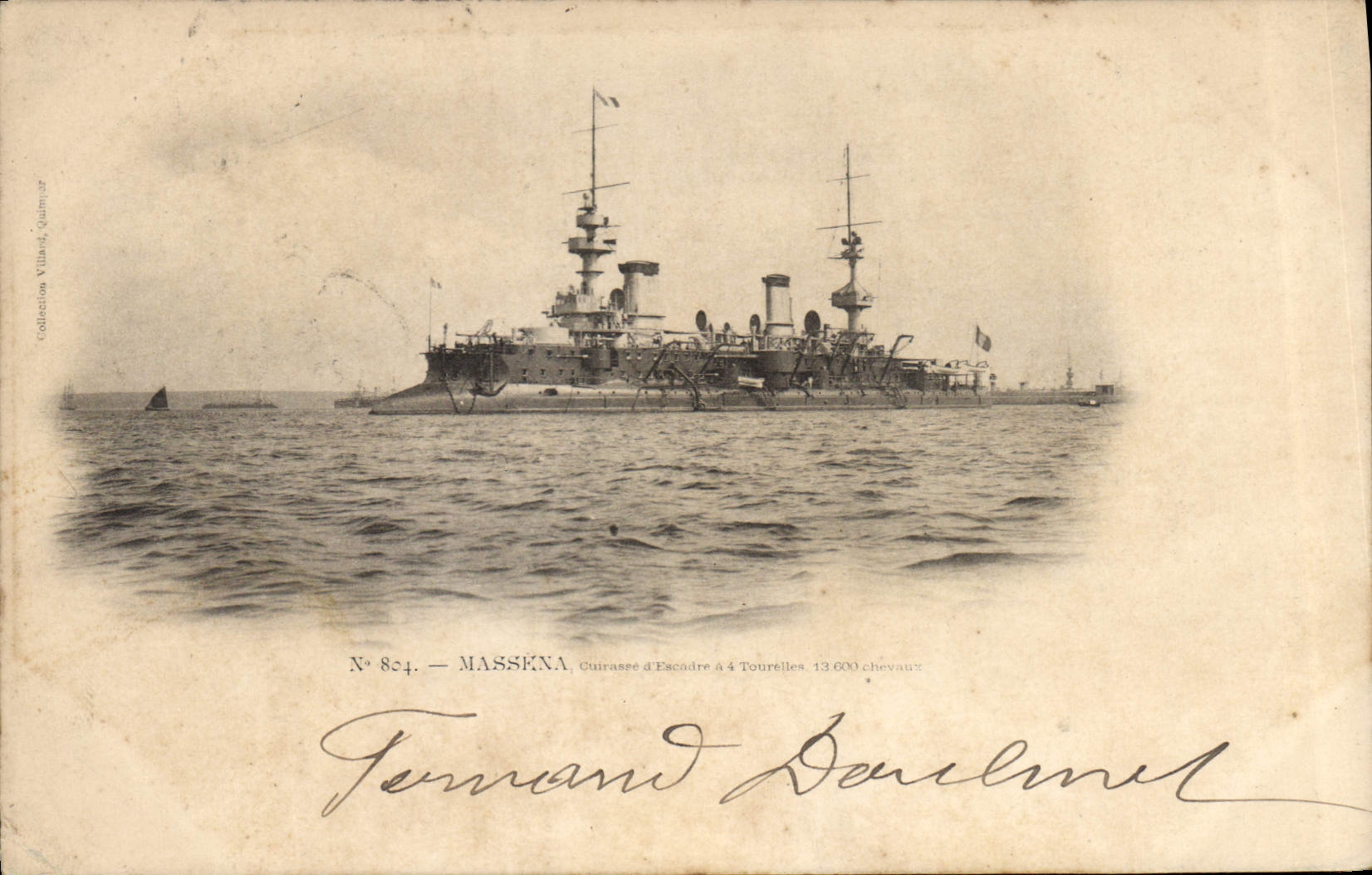 CPA Bateau Massena