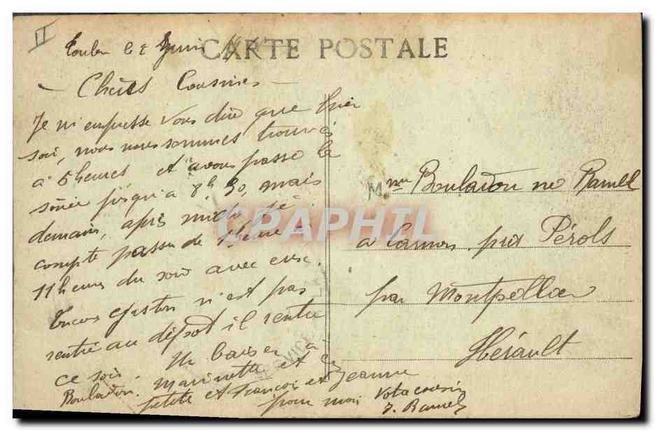 CPA Bateau Mirabeau Croiseur de 1ere classe — Verso