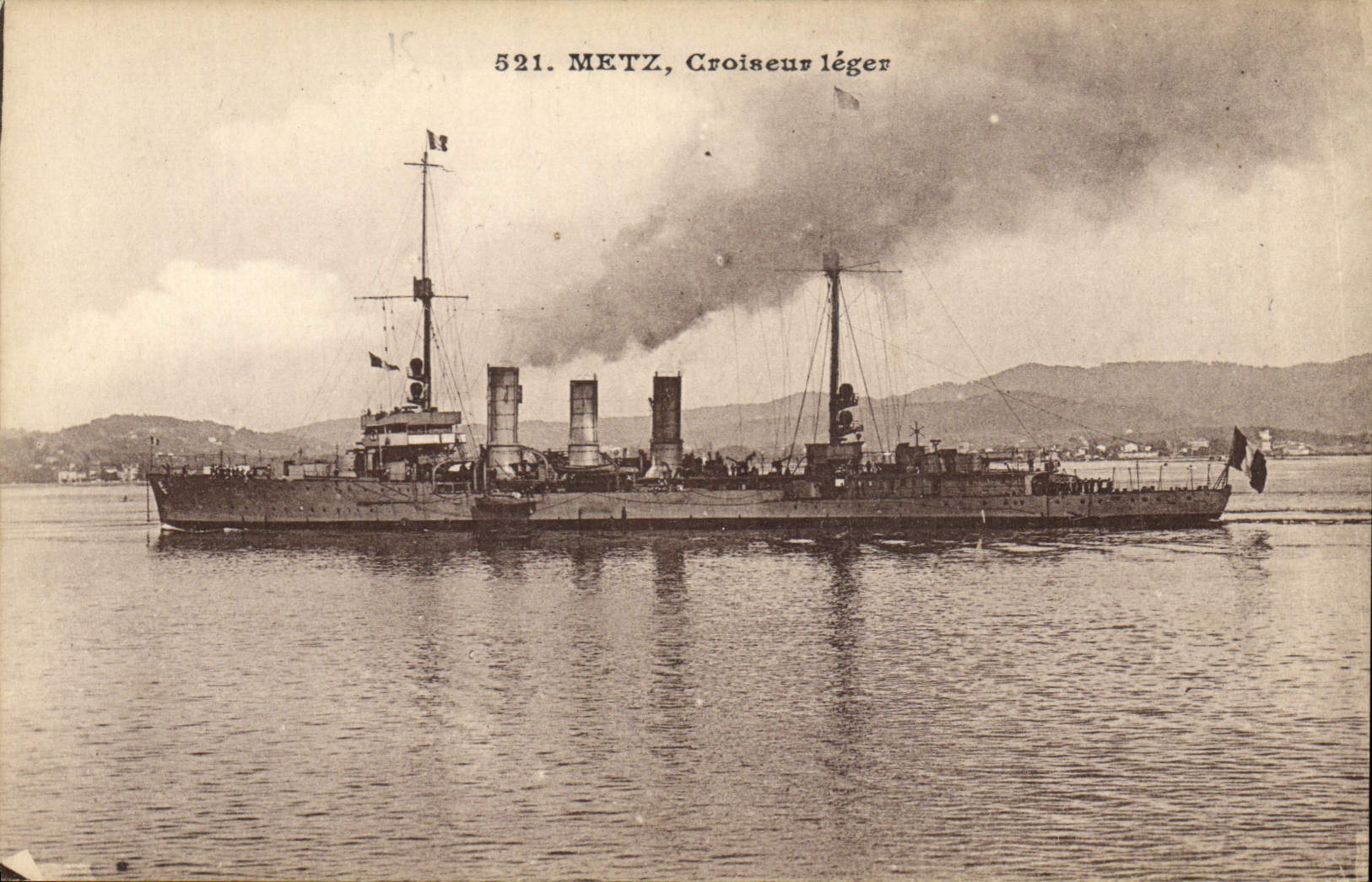 METZ, Croiseur léger — 521. — Éditeur : Imp. de la Côte d'Azur Illustrée