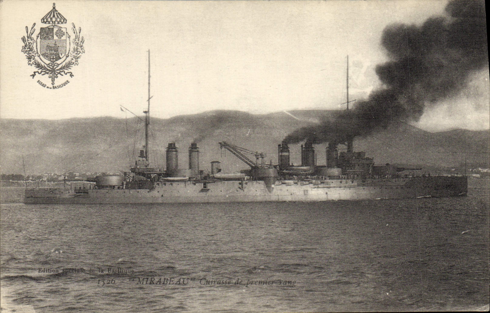 CPA Bateau Mirabeau Cuirasse de premier rang