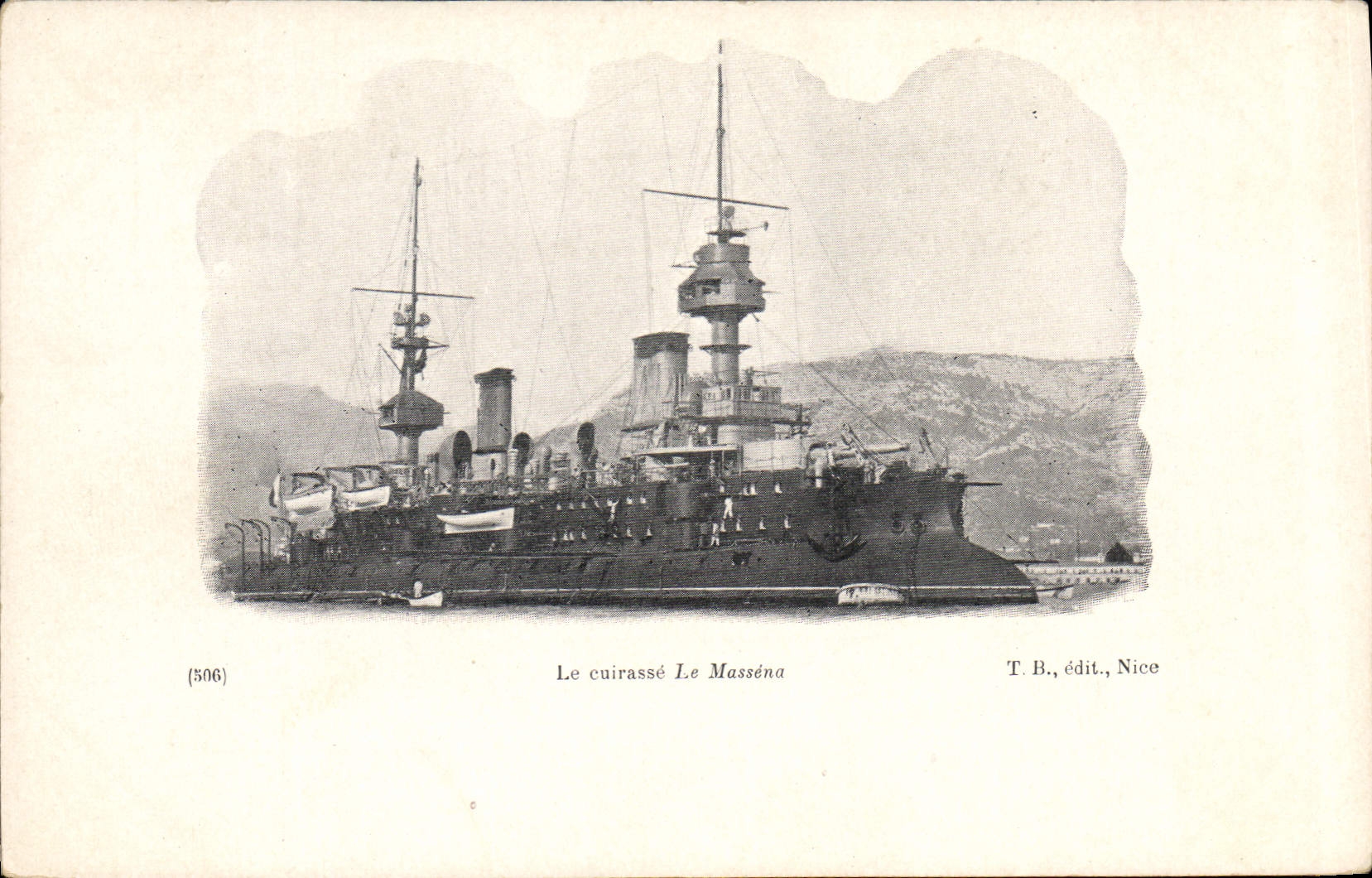 CPA Bateau Le cuirasse Le Massena